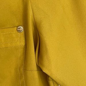 Michael Kors shirt /blouse mustard gold color new no tags